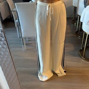 Frame Denim Cream Wide-Leg Pants